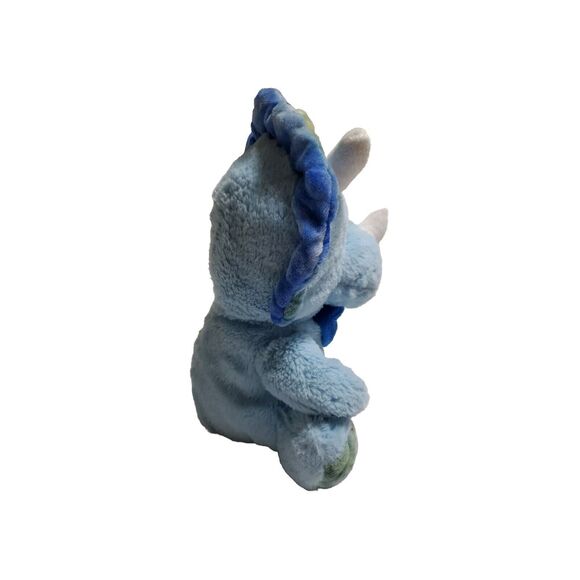 PUBLIX Toy Blue Triceratops Plush Stuffed Animal 9" Super Soft - Picture 4 of 6